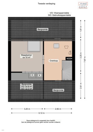 Floorplan - Berilstraat 16, 9743 HX Groningen